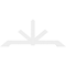 Ekena Millwork Vanguard Architectural Grade PVC Gable Bracket, 108"W x 45"H x 2"D x 6"F, 10/12 Pitch GBP108X45X0206VAN00 - alternate 3